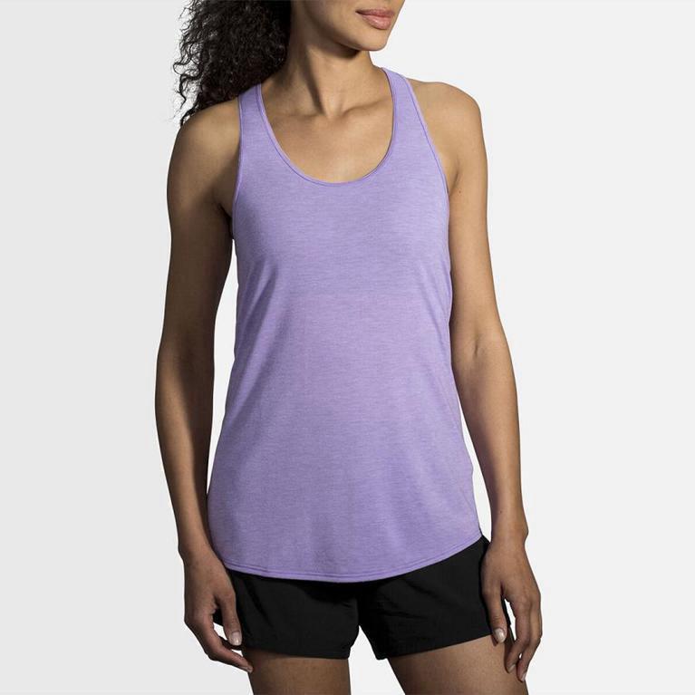 Brooks Distance Womens Running Tank Top - Purple - Philippines (716328QRD)